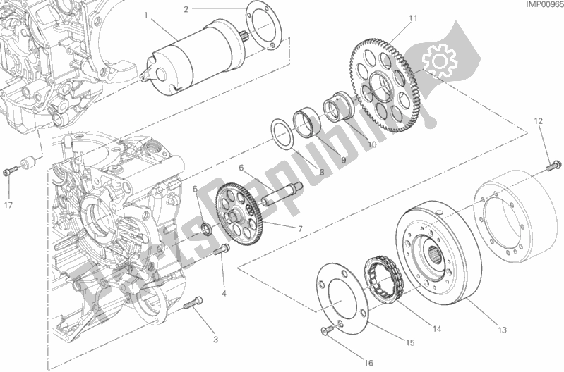Alle onderdelen voor de Elektrisch Starten En Ontsteken van de Ducati Monster 821 Stripes 2016